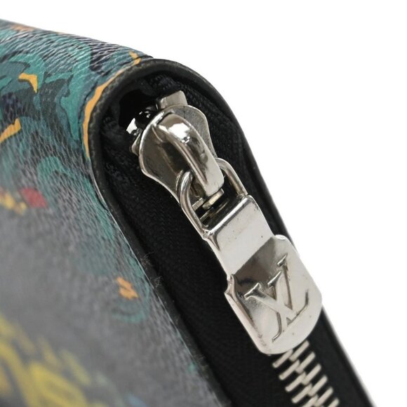 LOUIS VUITTON Zippy Walet Vertical Damier Cobalt Jungle Print - Picture 11 of 13